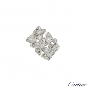Cartier 18k White Gold Diamond Ring 2.91ct G/VS Cartier 18k White Gold Diamond Ring 2.91ct G/VS